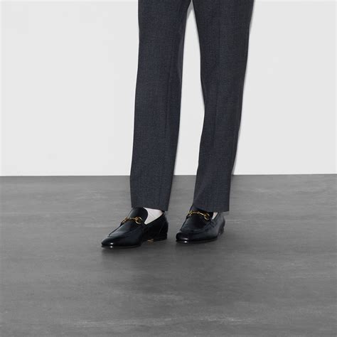 gucci jordaan leather loafer look|Gucci jordaan loafer men.